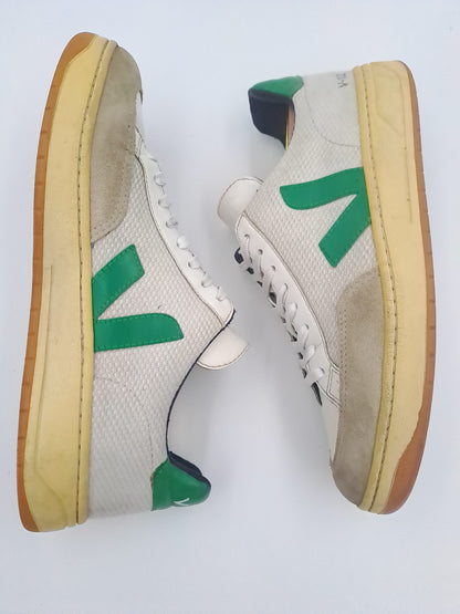 Veja V-12 leather grey green taille 40