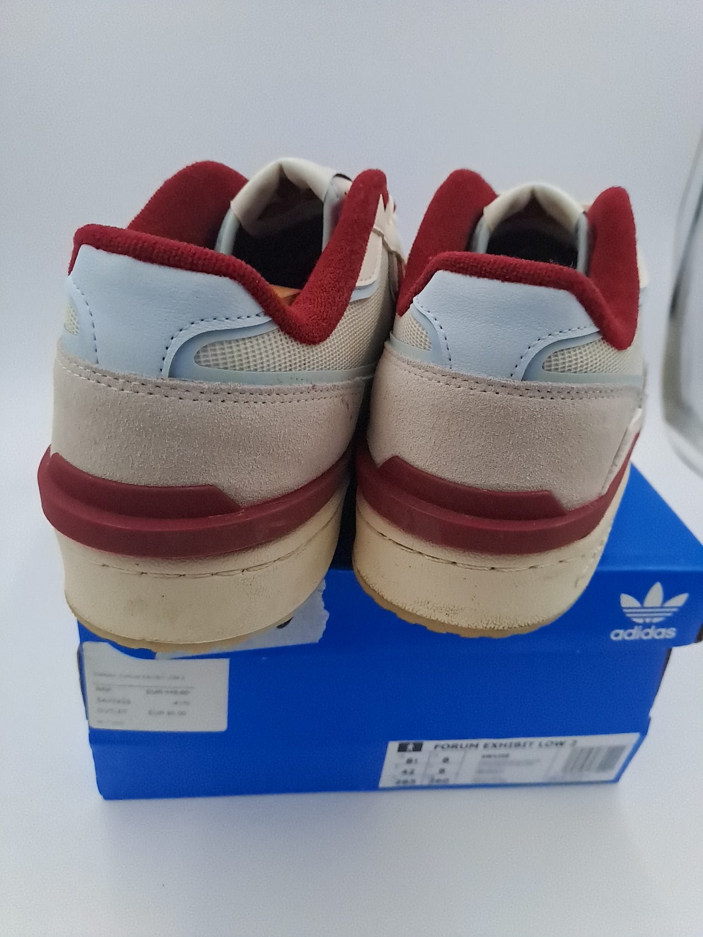 Adidas Forum low exhibit off white red taille 42