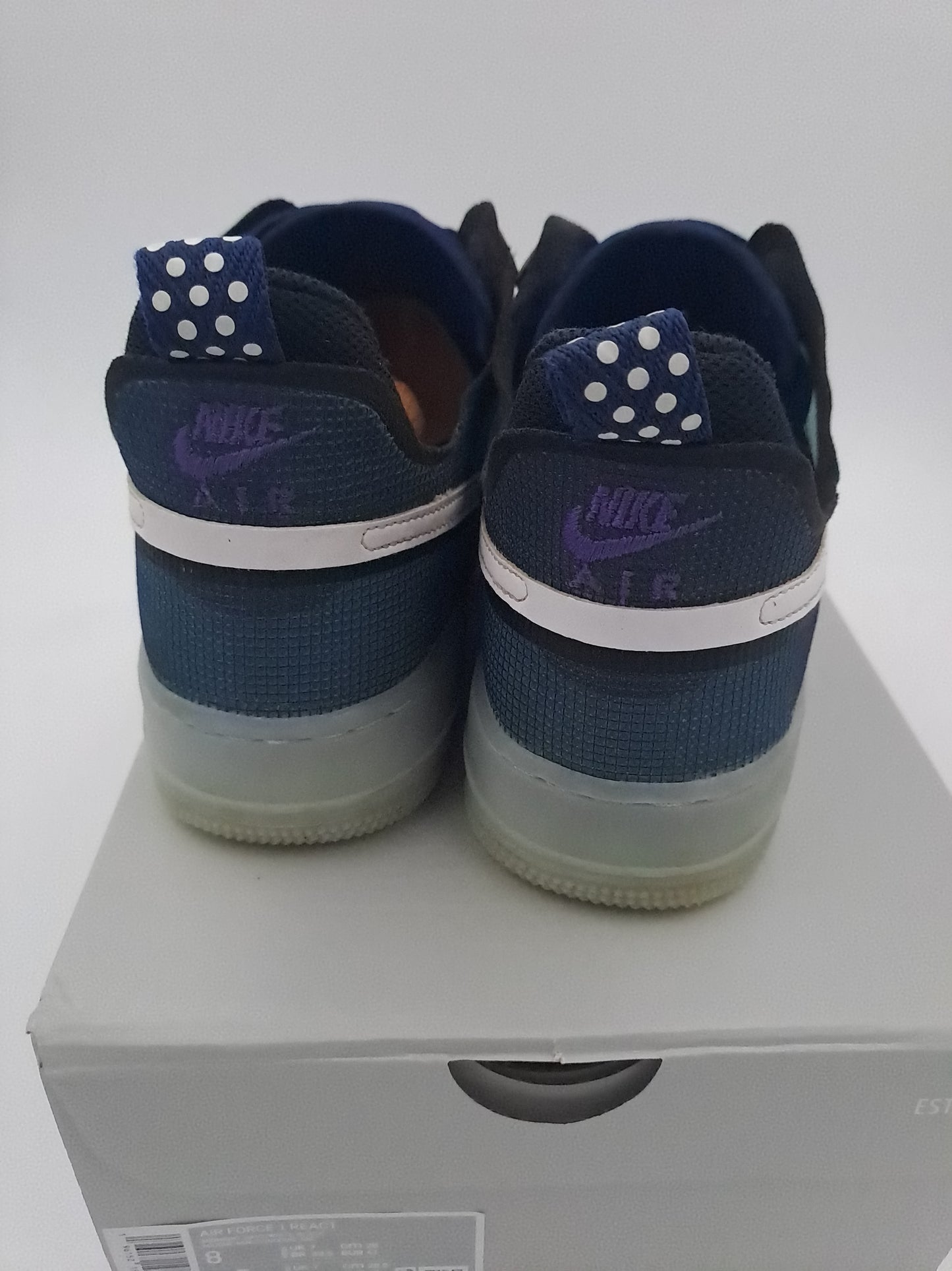 Nike air force 1 low react blue navy taille 41